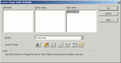 Unwanted date format in footer.
