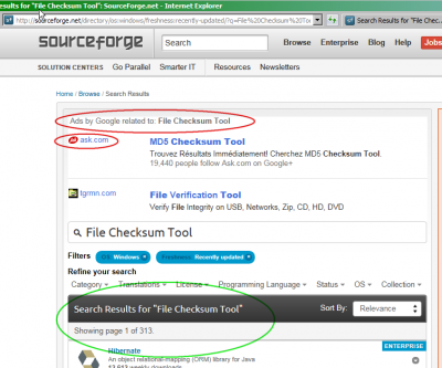 Results of search in sourceforge