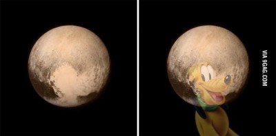 Pluto's heart shaped area