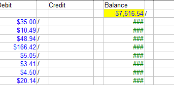 shows view/value on a different sheet