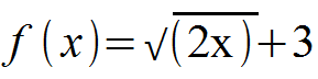 Figure 2 - Unaligned Square Root Symbol in OpenOffice Math