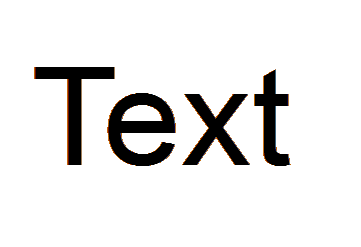 Text with transparent background