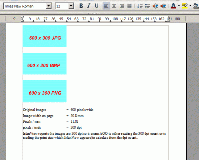 .odt file with 300 dpi images