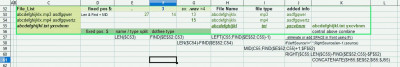 oo calc table - variable length string extraction