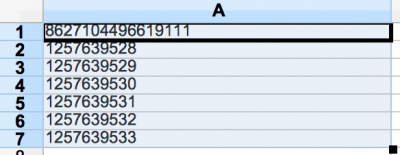 Number is not dragging in series