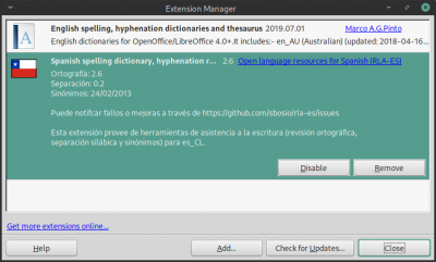 Extension Manager