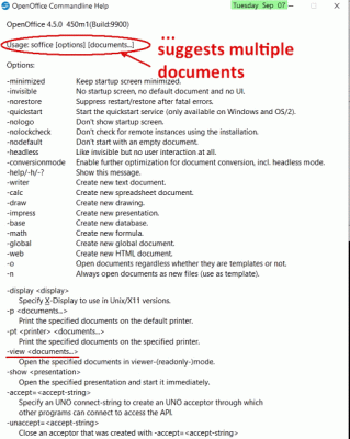 Truncated - does not list all options