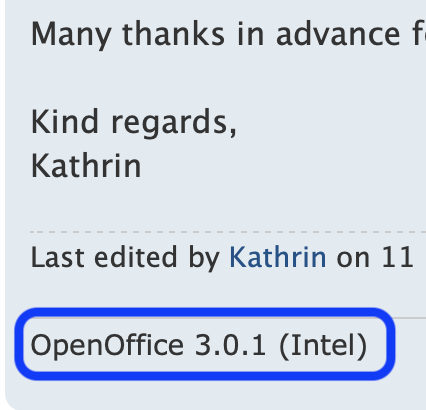 Kathrin's forum signature