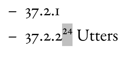 Footnote selection.