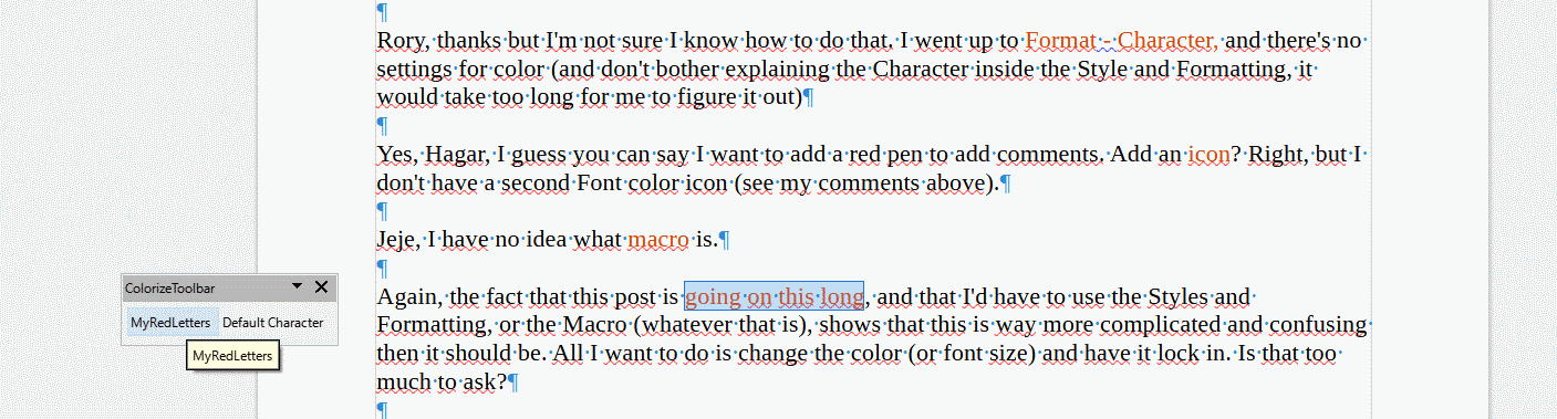 floating Colorize toolbar and Character styles.png