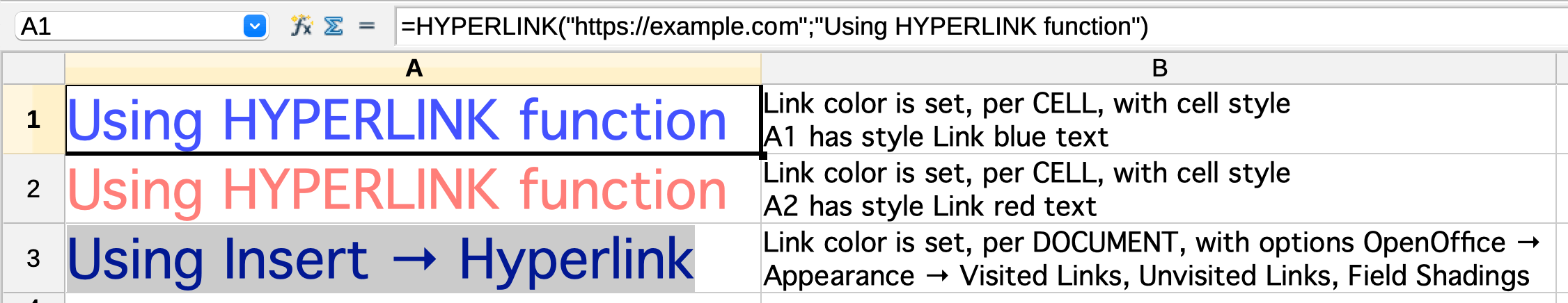 As displayed by OpenOffice 4.1.7 on MacOS 13.7.8 showing two hyperlink colors