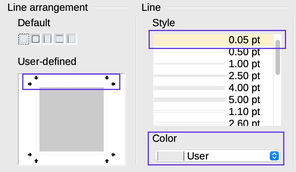 Format → Paragraph menu for Untitled 1.odt