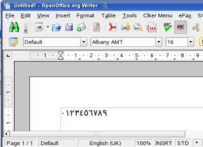 Numbers rendering in unrecognisable form