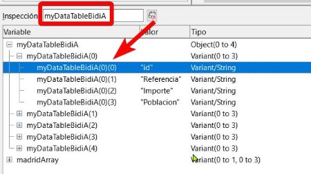 Vease Array automatico de dos parentesis