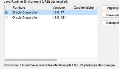 Impostazioni Java con Open Office 4.1.3