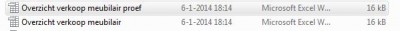 Deze bestanden waren mij in Microsoft Word/Excel toegestuurd