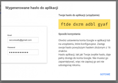 Jednorazowe hasło aplikacji